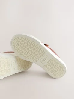 Lichtbruin - Touch Fastening Slimme Casual Trainers