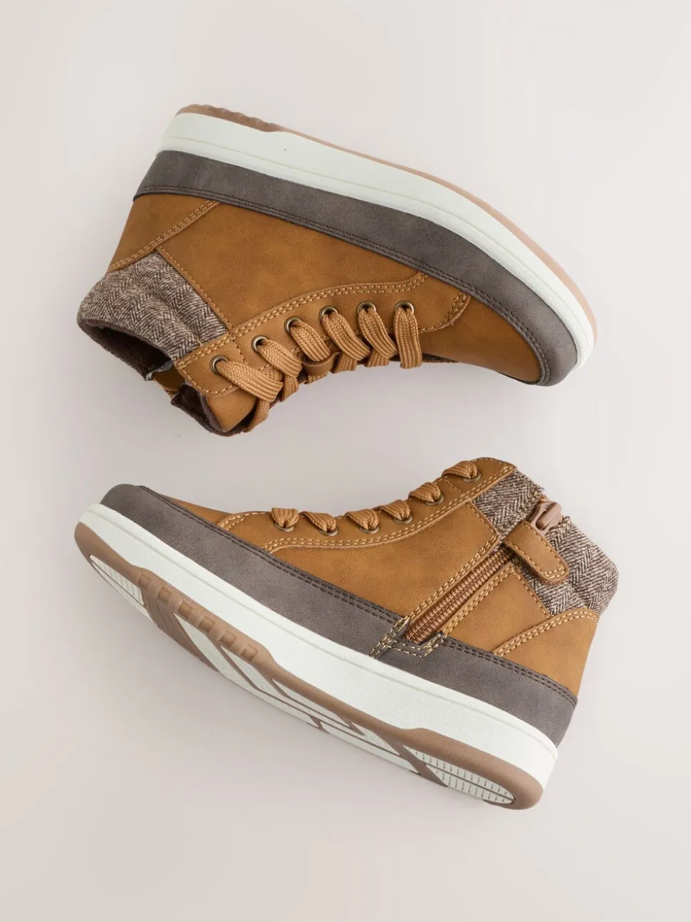 Lichtbruin - Warm gevoerde hoge boots