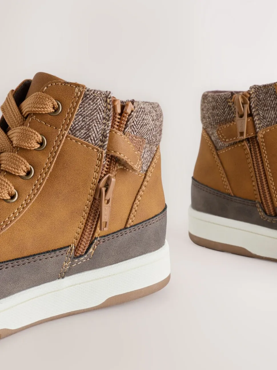 Lichtbruin - Warm gevoerde hoge boots