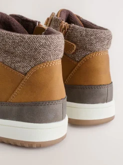 Lichtbruin - Warm gevoerde hoge boots