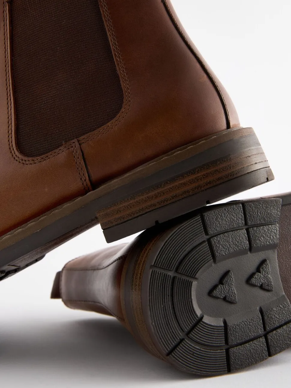 Lichtbruin - Wasachtige leren Chelsea Boots