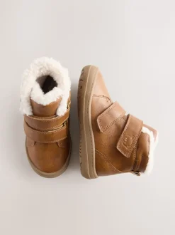 Lichtbruin - Waterdichte Boots met klittenbandsluiting