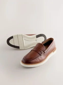Lichtbruin - Wedge Loafers