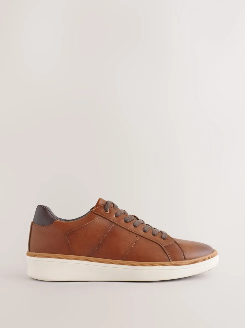 Lichtbruin - Wedged Smart Casual Longline Trainers