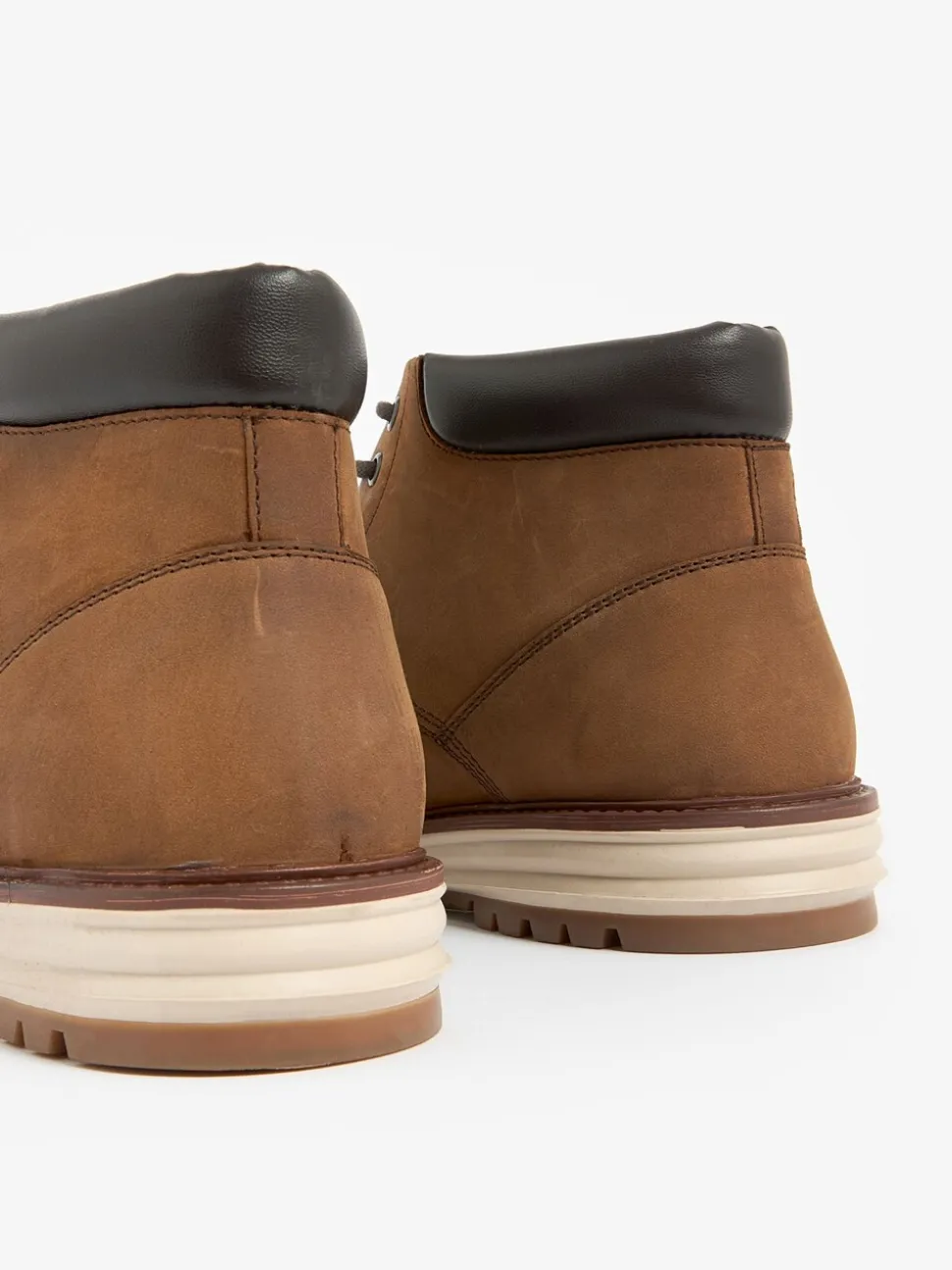 Lichtbruin/bruin - Leren hoge schoenen