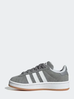 Lichtgrijs - Adidas Originals Campus 00kindersneakers met elastische veters