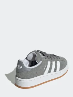 Lichtgrijs - Adidas Originals Campus 00kindersneakers met elastische veters