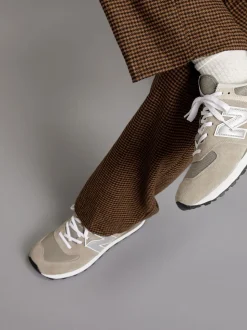 Lichtgrijs - New Balance 574 herenslippers