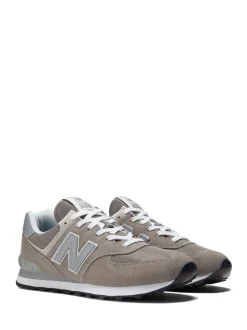 Lichtgrijs - New Balance 574 herenslippers