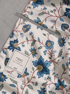 Lichtgrijs - Slim Fit - Meegevend stretchkostuumjasje