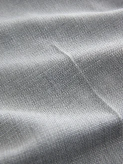 Lichtgrijs - Slimme broek met elastische tailleband en normale pasvorm