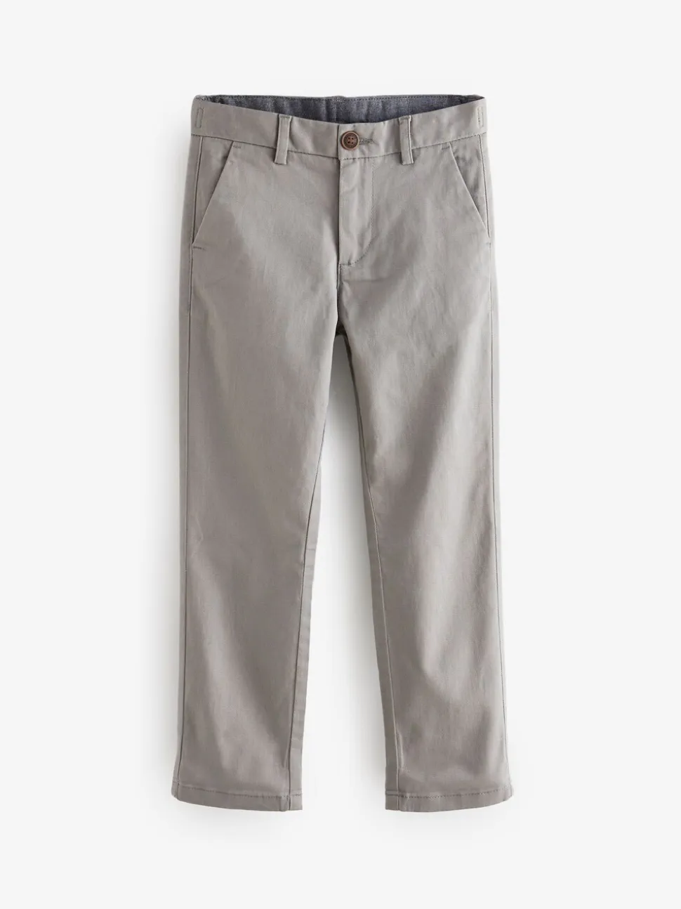 Lichtgrijs - Stretchy chino's (3-17jr)
