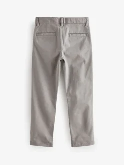 Lichtgrijs - Stretchy chino's (3-17jr)