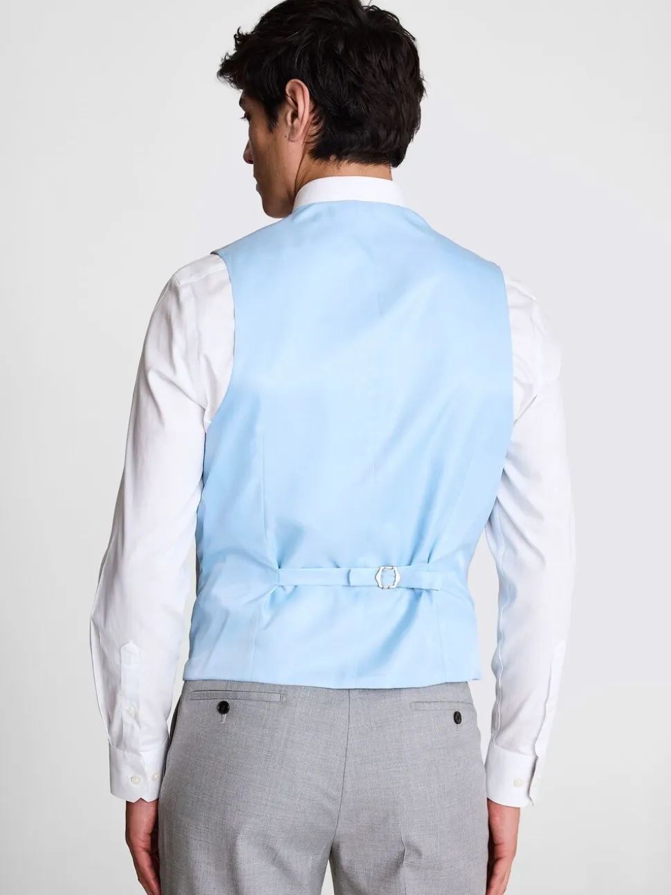 Lichtgrijs - Tailored - MOSS Stretch Suit Waistcoat