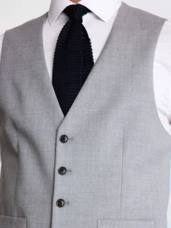 Lichtgrijs - Tailored - MOSS Stretch Suit Waistcoat