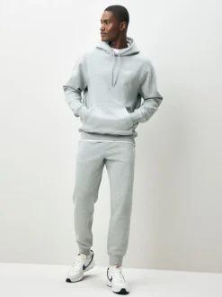 Lichtgrijs gemêleerd - Nike Club fleece joggingbroek