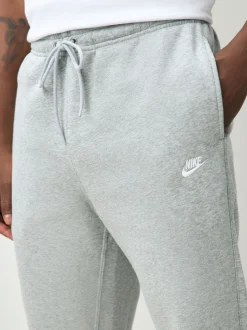 Lichtgrijs gemêleerd - Nike Club fleece joggingbroek