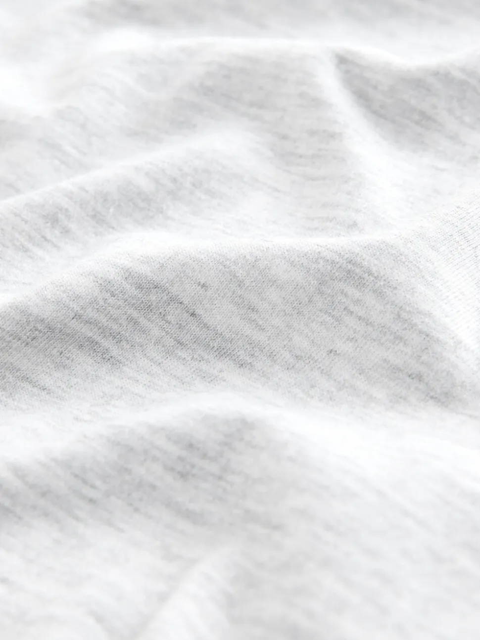 Lichtgrijs gemêleerd - Slim Fit - Essentieel katoenen T-shirt met ronde hals