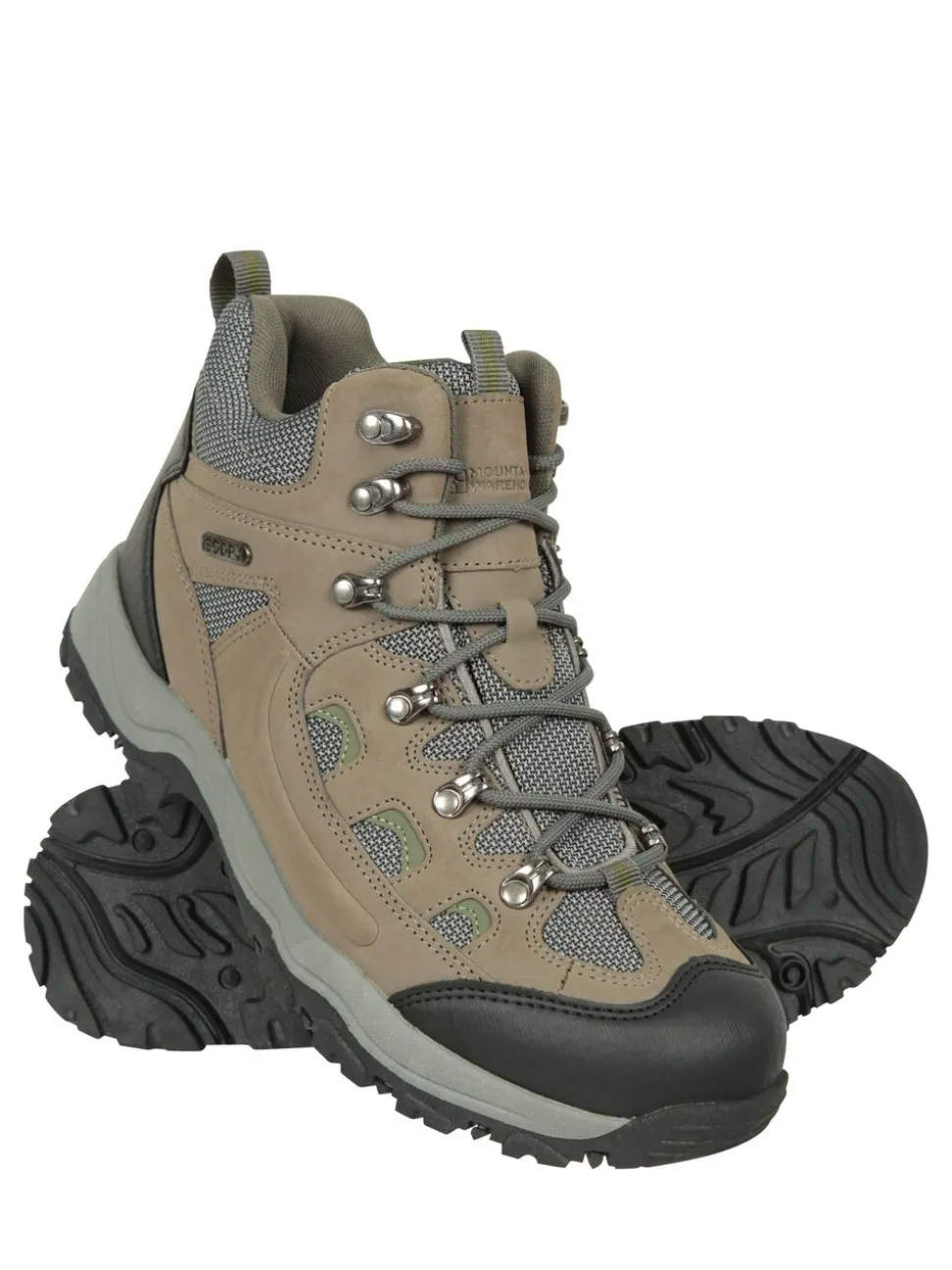 Lichtgroen - Mountain Warehouse - Adventurer - Waterdichte wandelschoenen voor heren