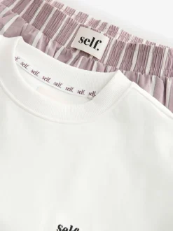 Lichtpaars - self. Pyjama met korte mouwen