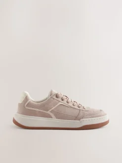 Lichtroze - Forever Comfort® retro vetersneakers met panelen