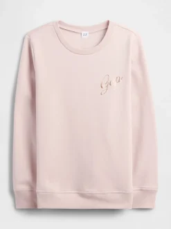 Lichtroze - Gap - Relaxed sweatshirt met logo
