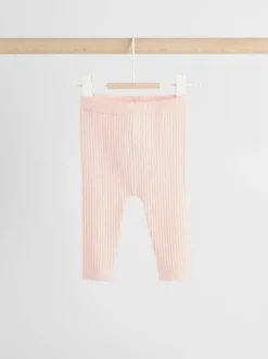 Lichtroze - Gebreide babytrui en leggings set 2 -delig (0mnd -3jr)