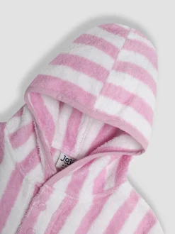 Lichtroze - JoJo Maman Bébé 100% katoenen handdoekponcho met vlindermotief