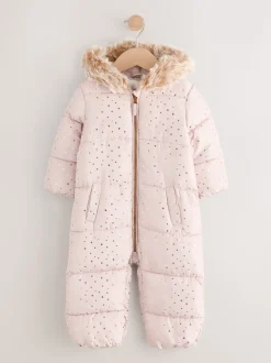 Lichtroze - Regenbestendig sneeuwpak met print (3mnd -7jr)