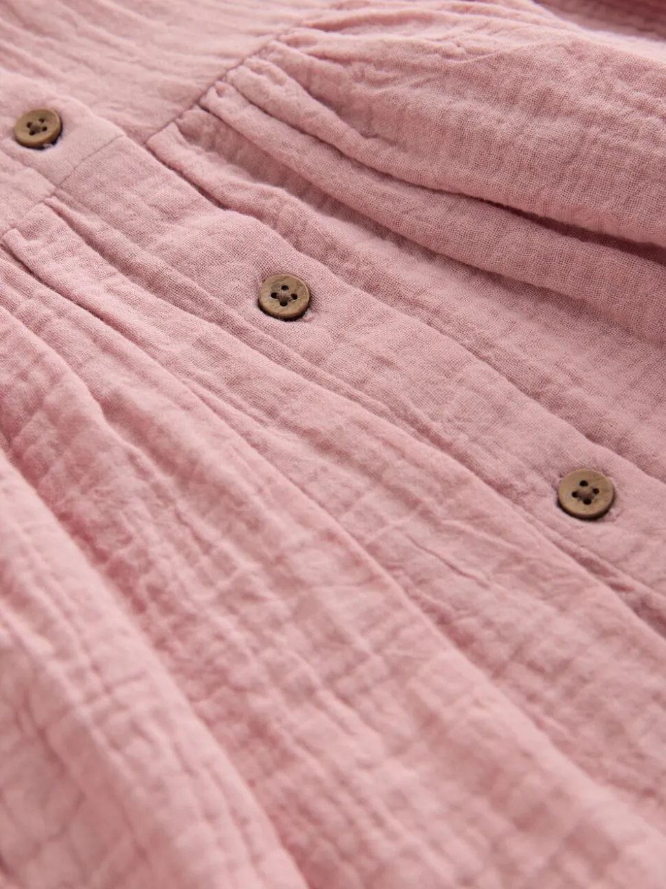 Lichtroze - Textured Short Sleeve Dress (3mths-8yrs)