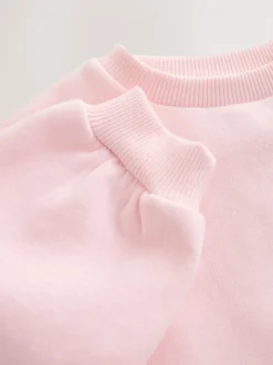 Light Pink House - Sweatshirt met ronde hals (3 mnd-7 jr)