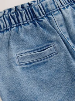 Light wash - Jeans met gestrikte taille (3 mnd-7 jr)