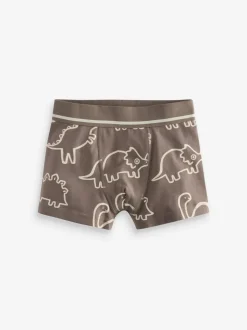 Lijntjes en dinoprint - Junior patroon zwembroeken 5 set (1,5-16jr)