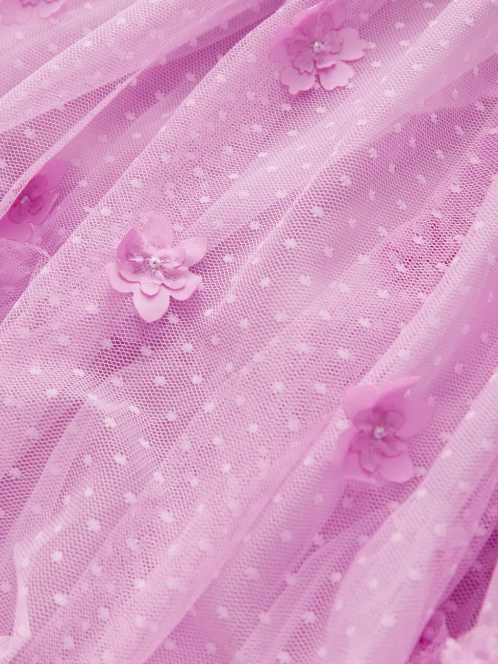 Lila - Mesh gebloemde meisjesjurk (3-16jaar)