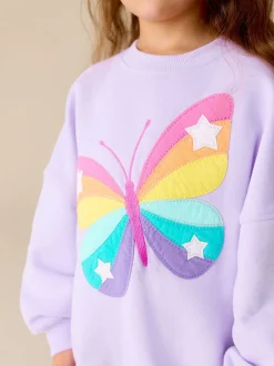 Lila met vlinders - Little Bird by Jools Oliver 2 Piece Jumper and Leggings Set