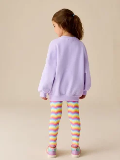 Lila met vlinders - Little Bird by Jools Oliver 2 Piece Jumper and Leggings Set