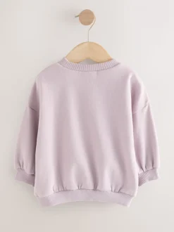 Lila Paarse Sister - Sweatshirt met ronde hals (3 mnd-7 jr)