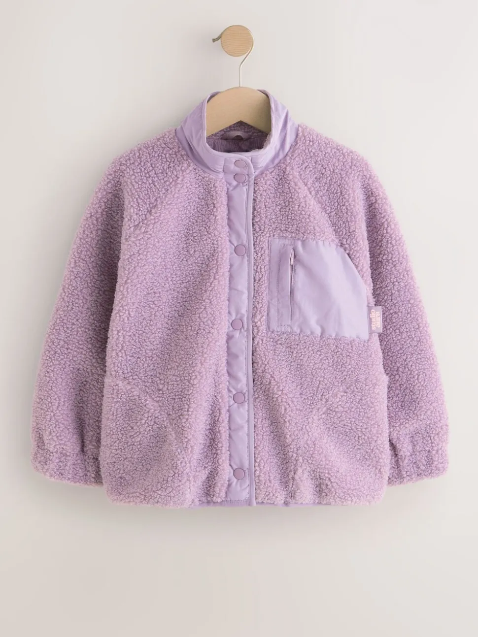 Lila-paars - Button Up Fleece Jacket (3-16yrs)