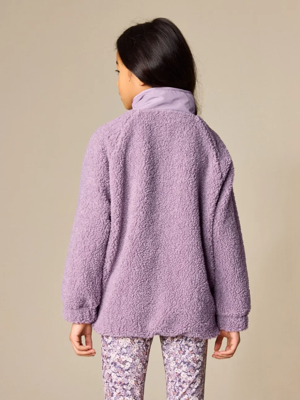 Lila-paars - Button Up Fleece Jacket (3-16yrs)