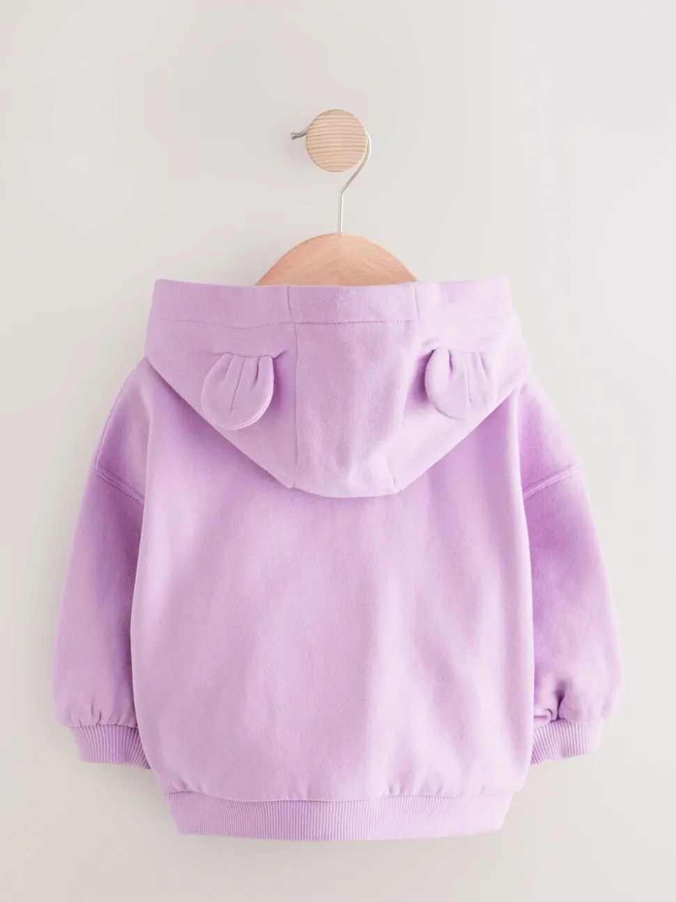 Lila-paars - Hoodie met ritssluiting (3 mnd-7 jr)