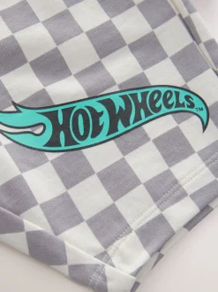 Lila-paars - Hot Wheels Check Short T-Shirt Set (9mths-8yrs)