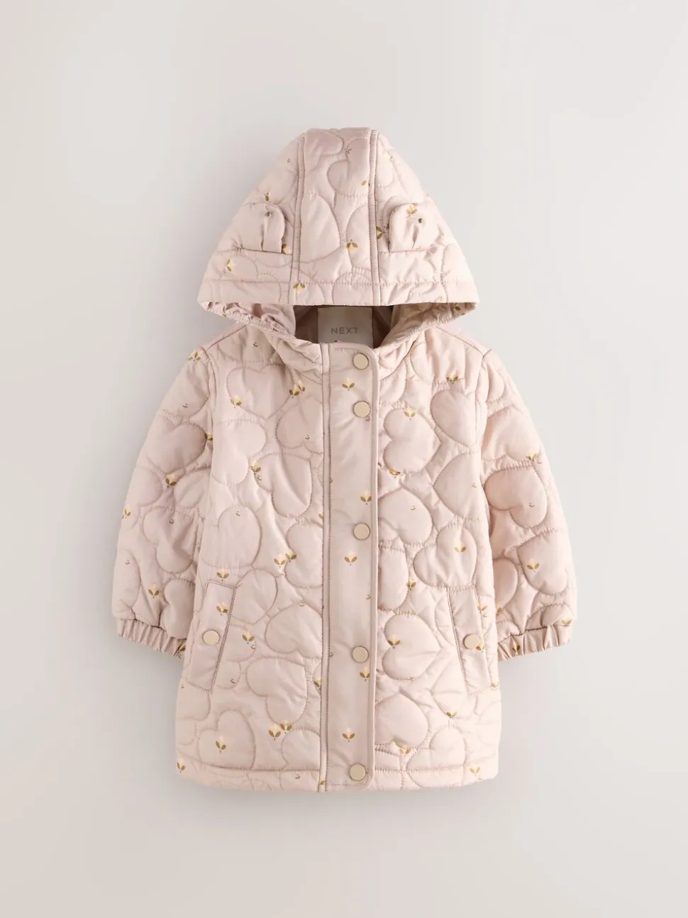 Lila-paars - Regenbestendige jas met hartjesmotief (3mnd -7jr)