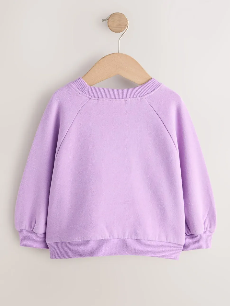 Lila-paars - Sweatshirt met ronde hals (3 mnd-7 jr)