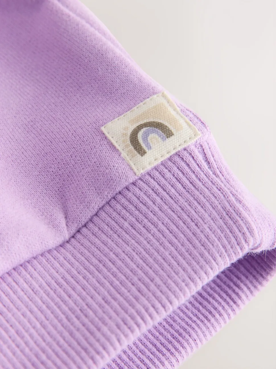 Lila-paars - Sweatshirt met ronde hals (3 mnd-7 jr)