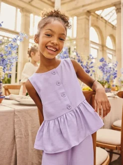 Lila-paars - Waistcoat and Trousers Set (3-16yrs)