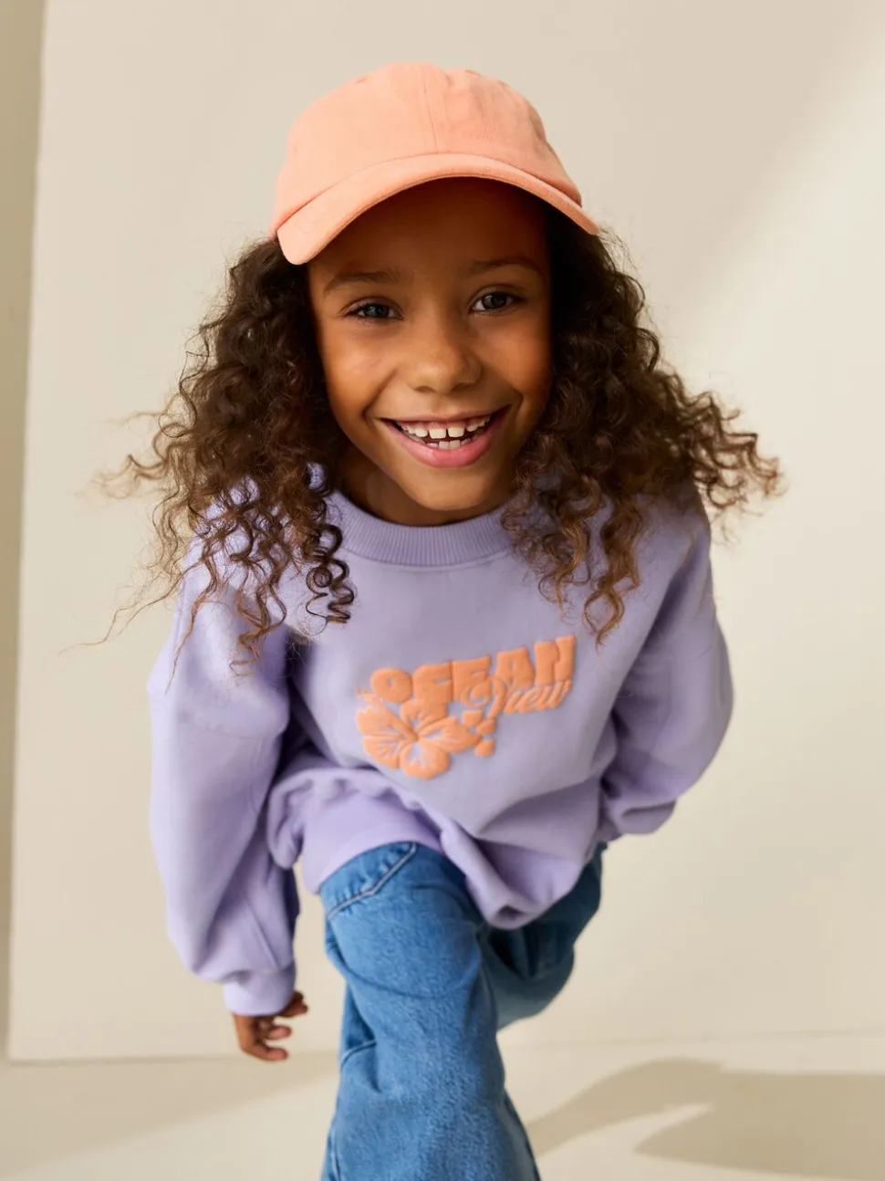 Lilapaars bloem - Sweatshirt (3 - 16 jr)