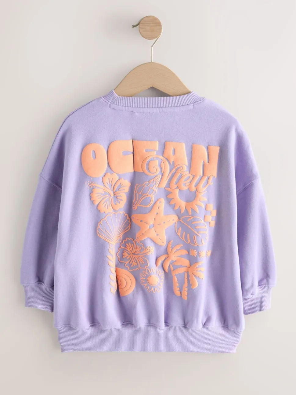 Lilapaars bloem - Sweatshirt (3 - 16 jr)