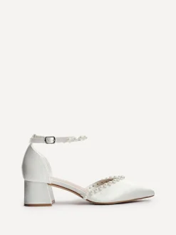Linzi Swan Court Heels With Pearl Details