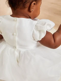 Lipsy - Feestelijke babyjurk met pofmouwen (0mnd-5jr)