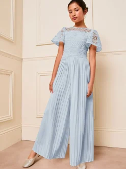 Lipsy geplooide gelegenheids-jumpsuit met fladdermouwen (5-16jr)